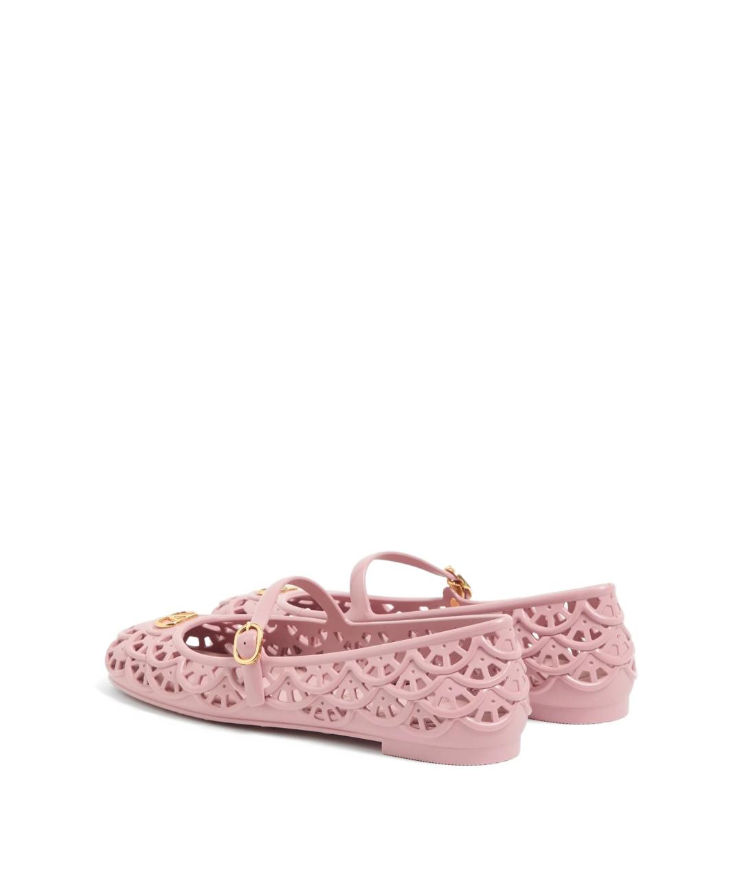 VALENTINO Розовые резиновые балетки, фото 3