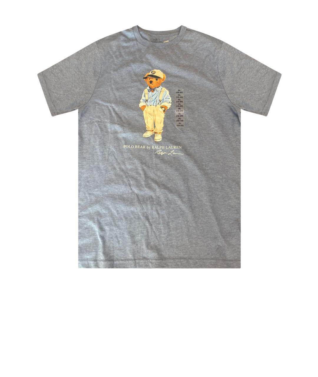 POLO RALPH LAUREN Голубая хлопковая футболка, фото 1