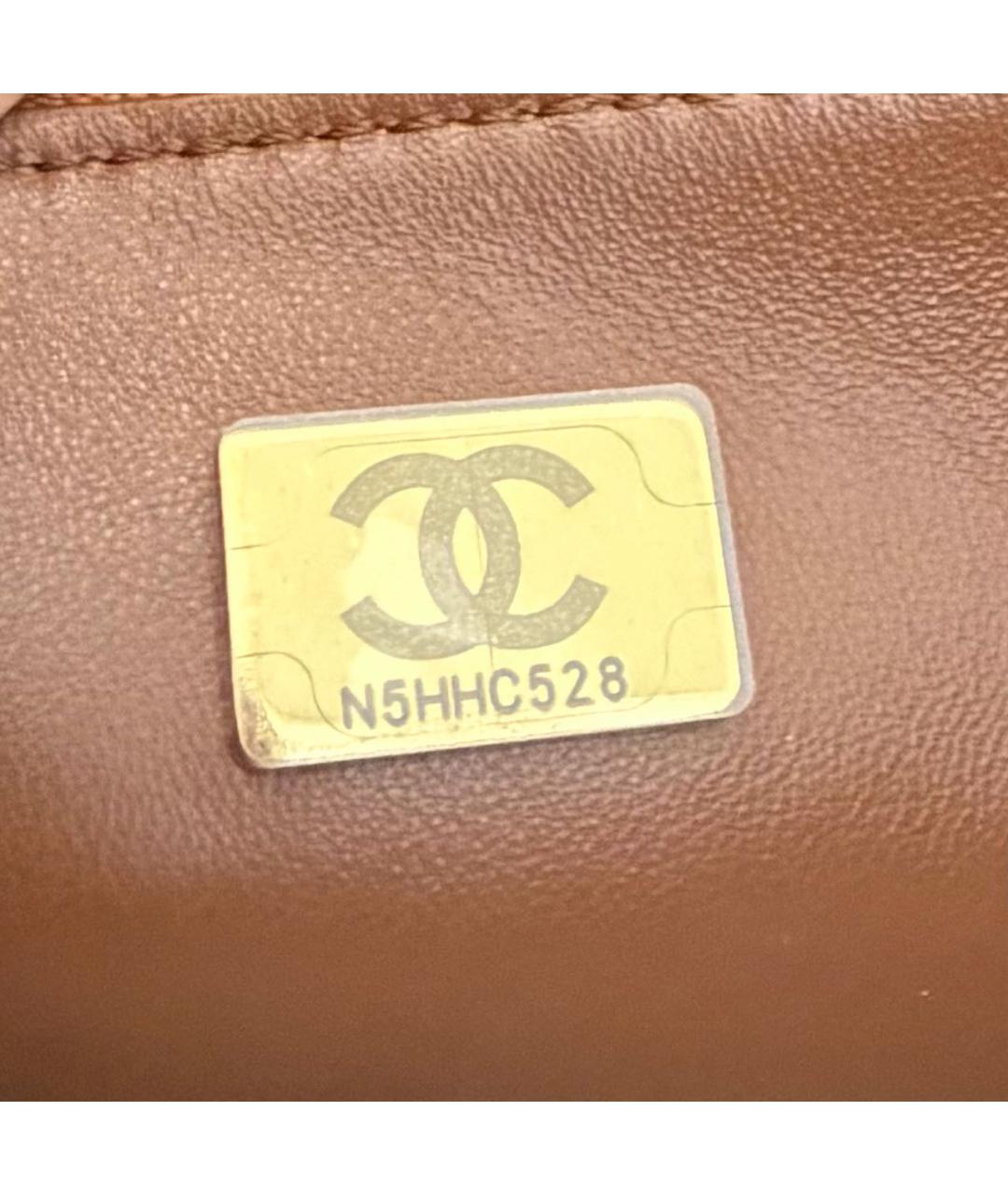 CHANEL Оранжевая замшевая сумка через плечо, фото 6