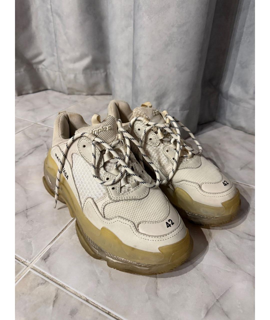 BALENCIAGA Белые кроссовки, фото 5