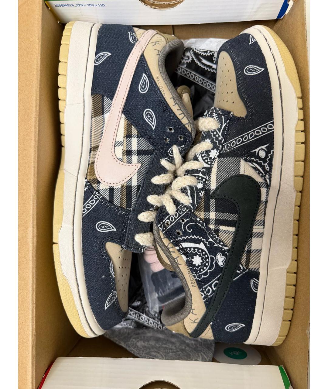 NIKE Мульти текстильные низкие кроссовки / кеды, фото 4