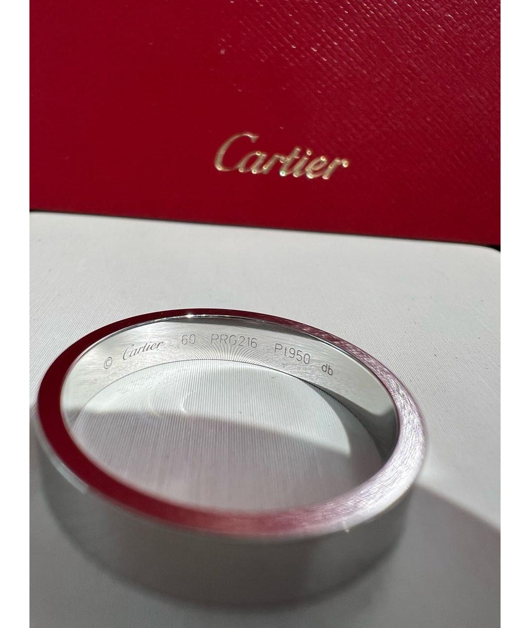 CARTIER Серебряное платиновое кольцо, фото 2