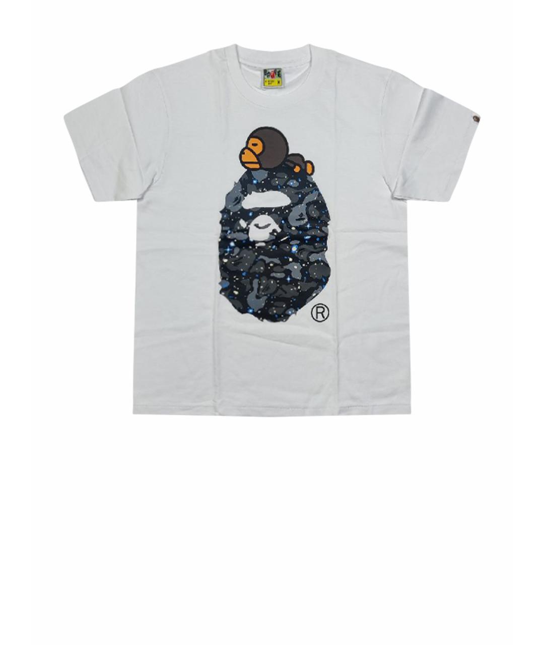 A BATHING APE Белая хлопковая футболка, фото 1