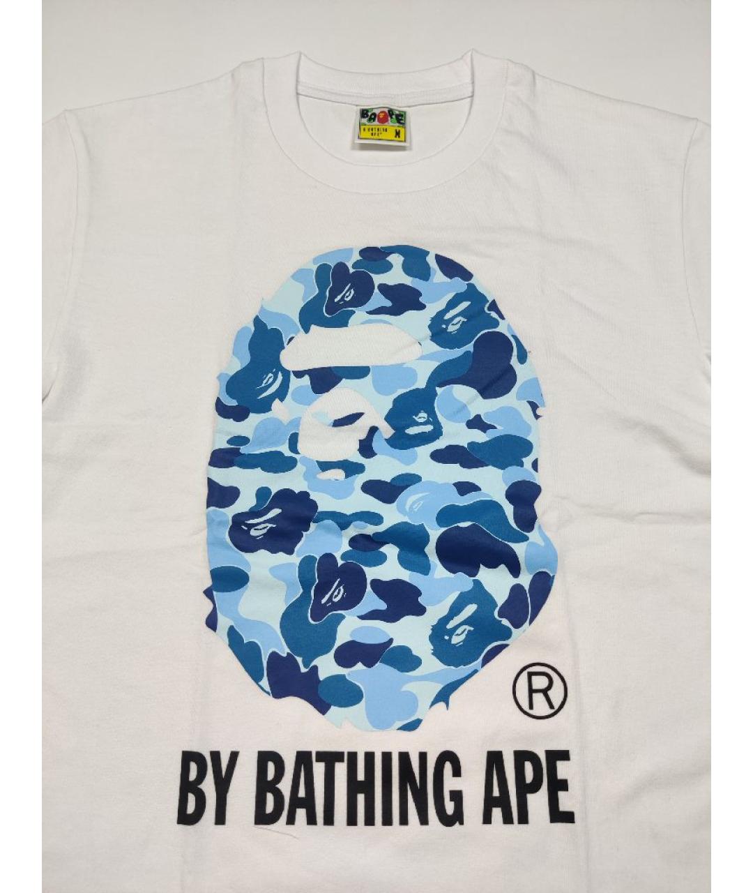 A BATHING APE Белая хлопковая футболка, фото 2