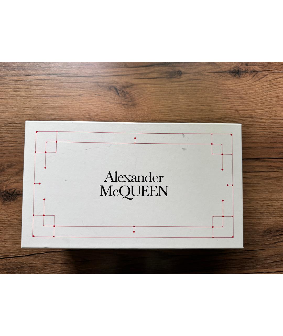 ALEXANDER MCQUEEN Черные кожаные мюли, фото 8