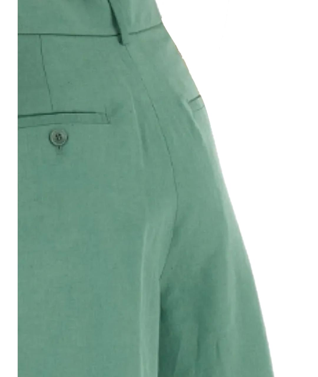 WEEKEND MAX MARA Зеленые хлопковые шорты, фото 3