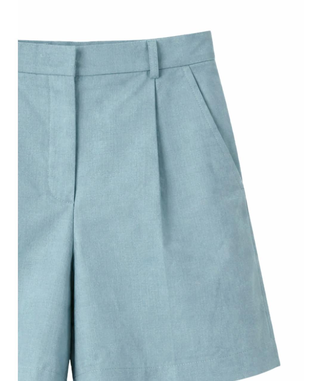 WEEKEND MAX MARA Голубые хлопковые шорты, фото 2