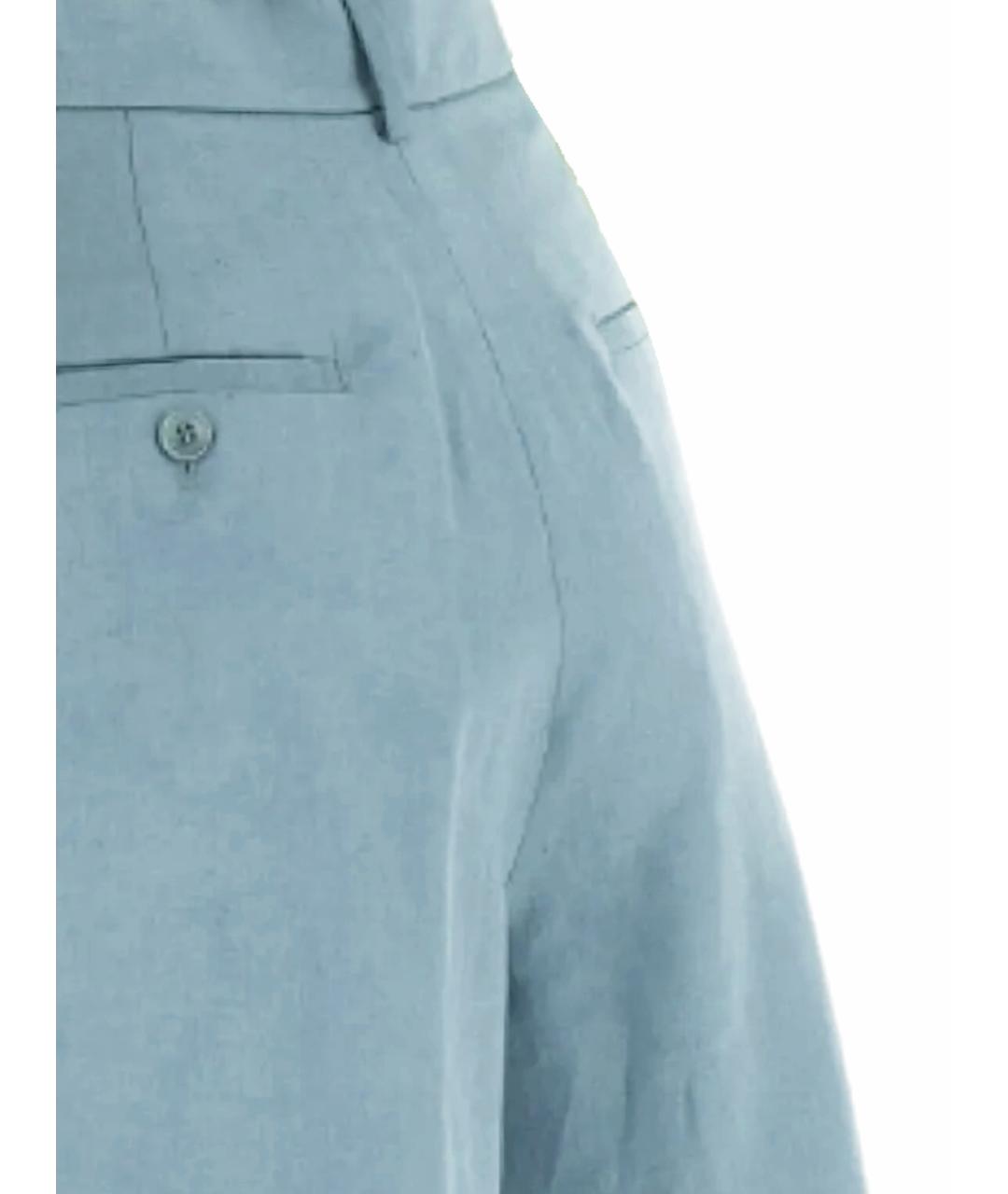 WEEKEND MAX MARA Голубые хлопковые шорты, фото 3
