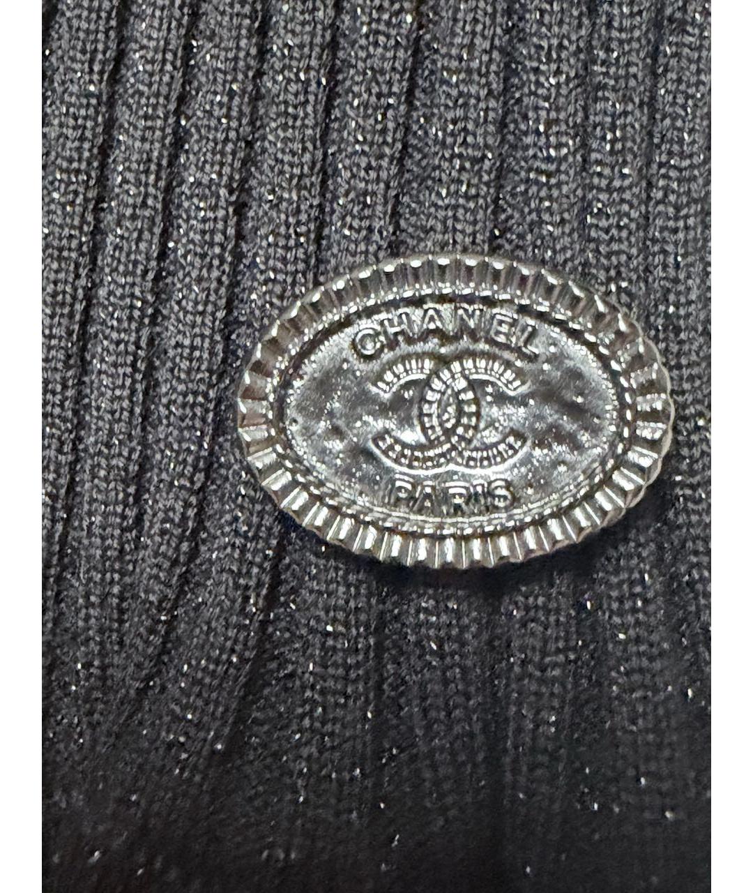 CHANEL Черное шерстяное вечернее платье, фото 6