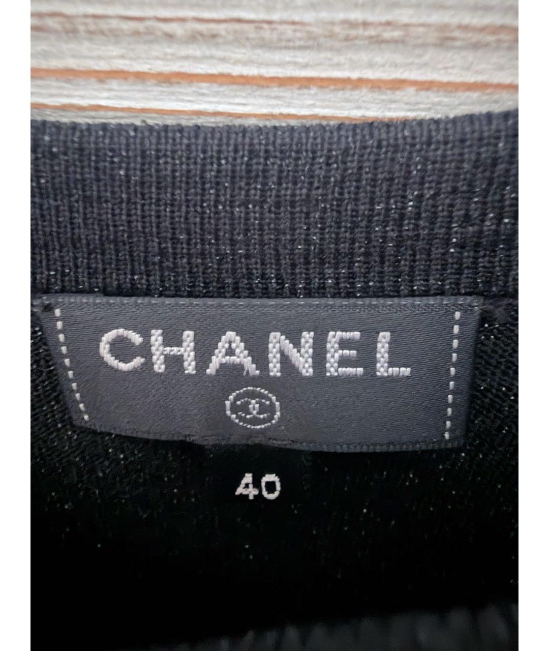 CHANEL Черное шерстяное вечернее платье, фото 5