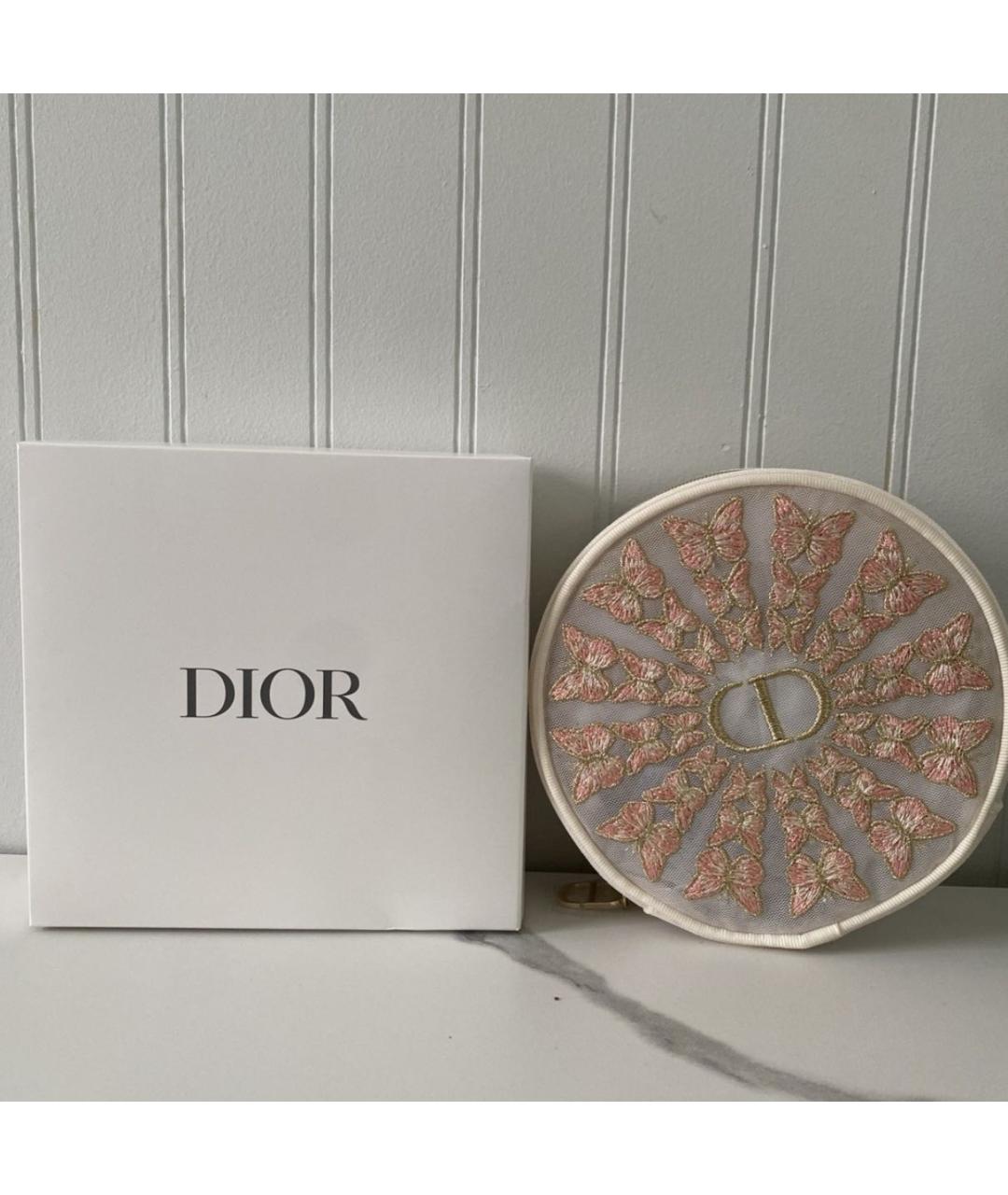 CHRISTIAN DIOR Бежевая косметичка, фото 5