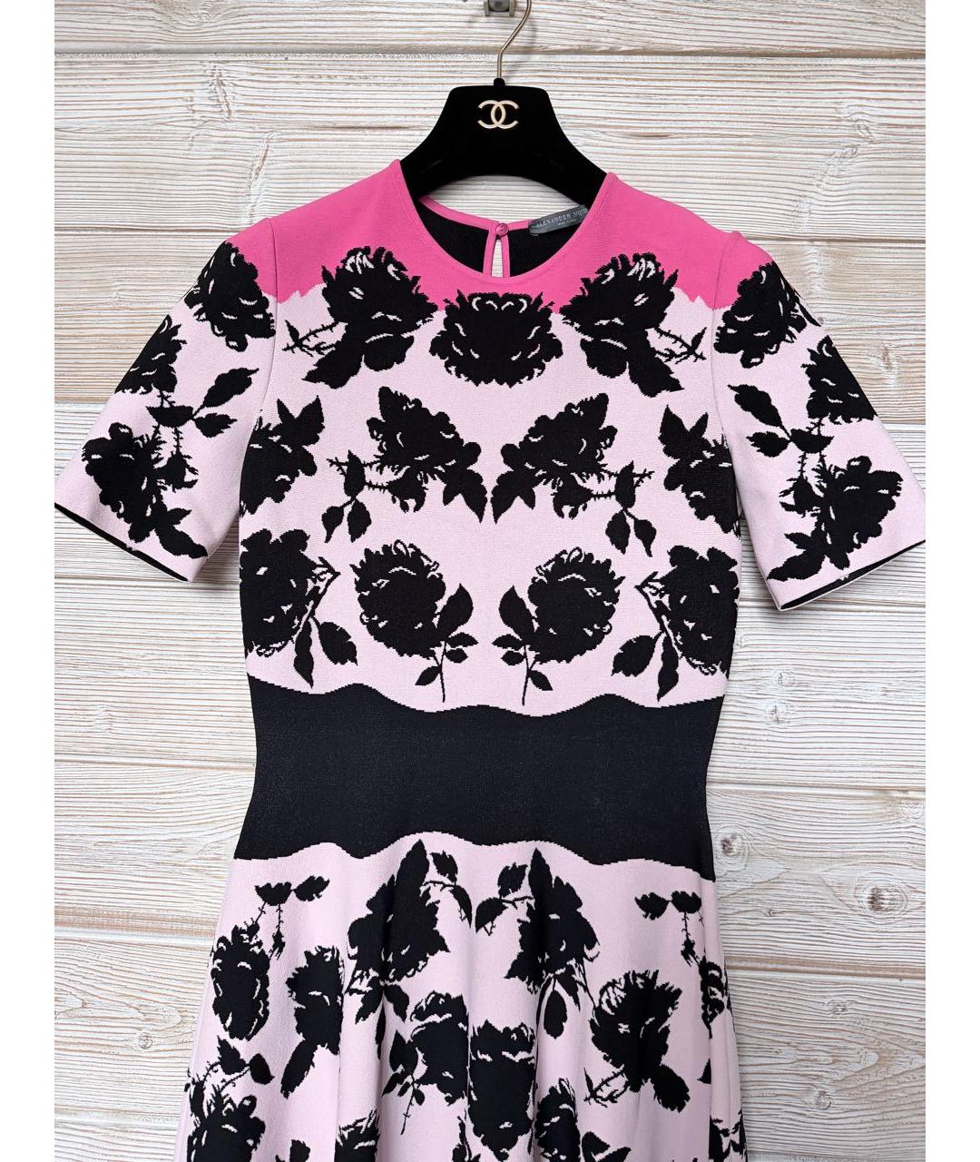 ALEXANDER MCQUEEN Мульти вискозное платье, фото 3
