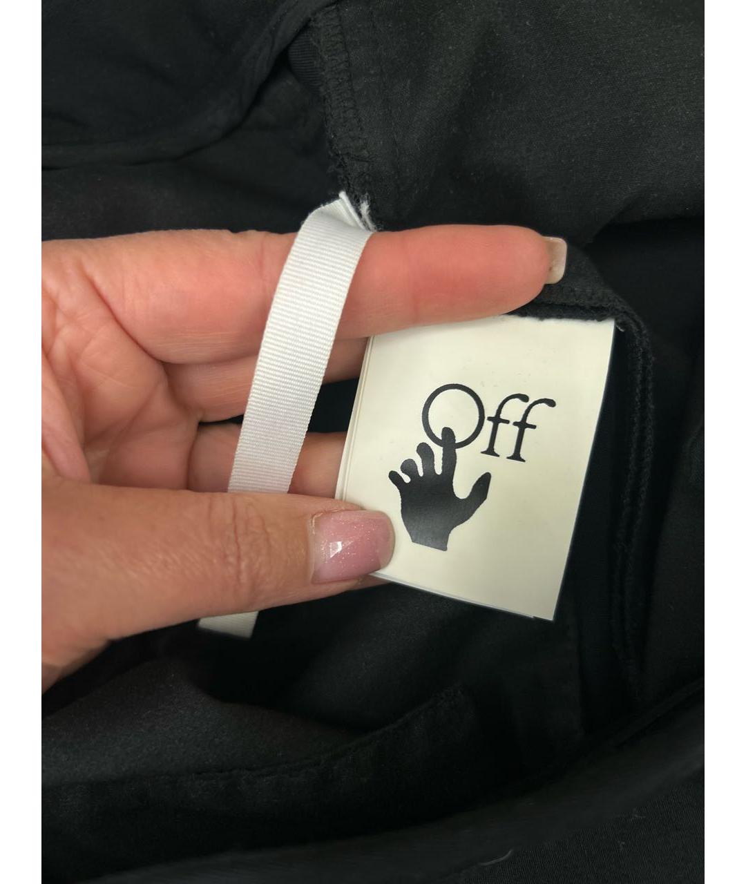 OFF-WHITE Черные вискозные шорты, фото 7