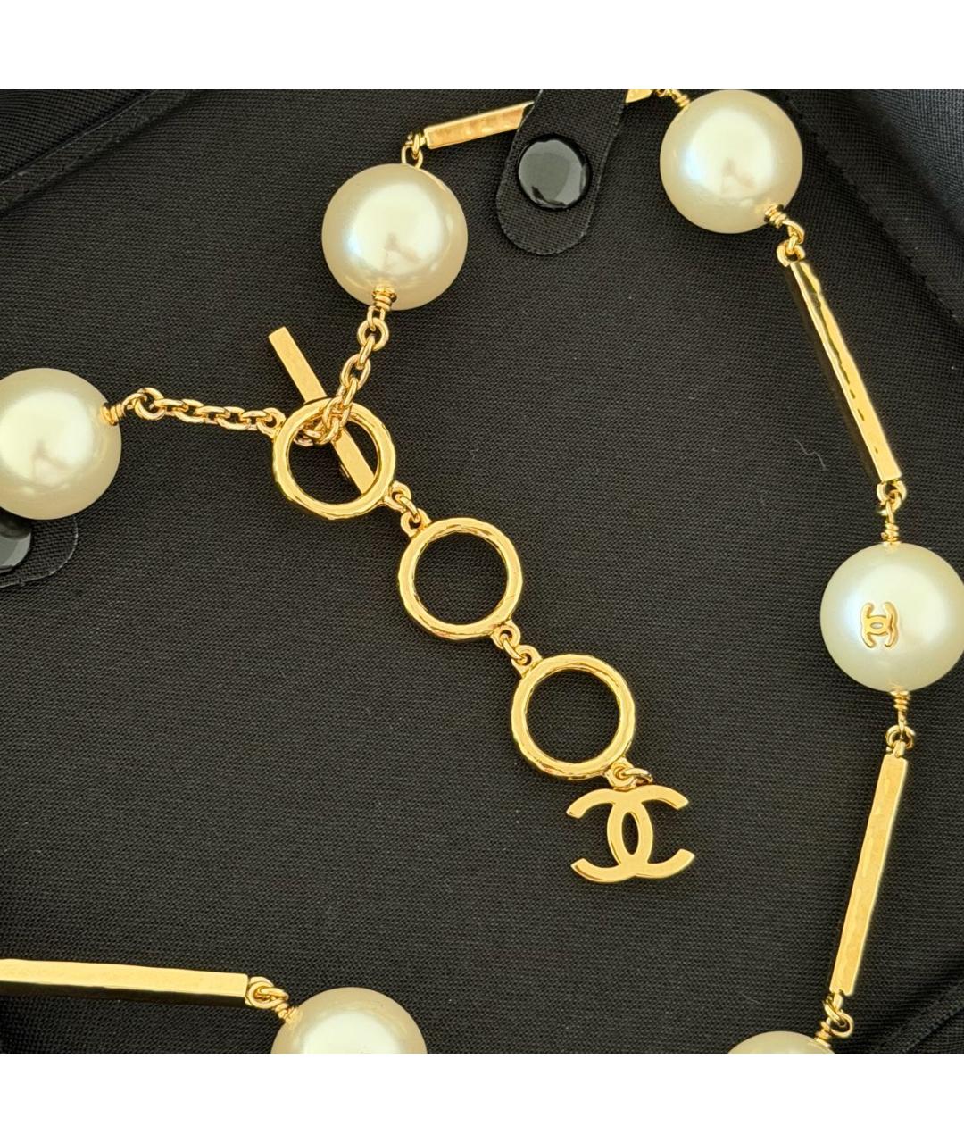 CHANEL Белая жемчужная подвеска, фото 4
