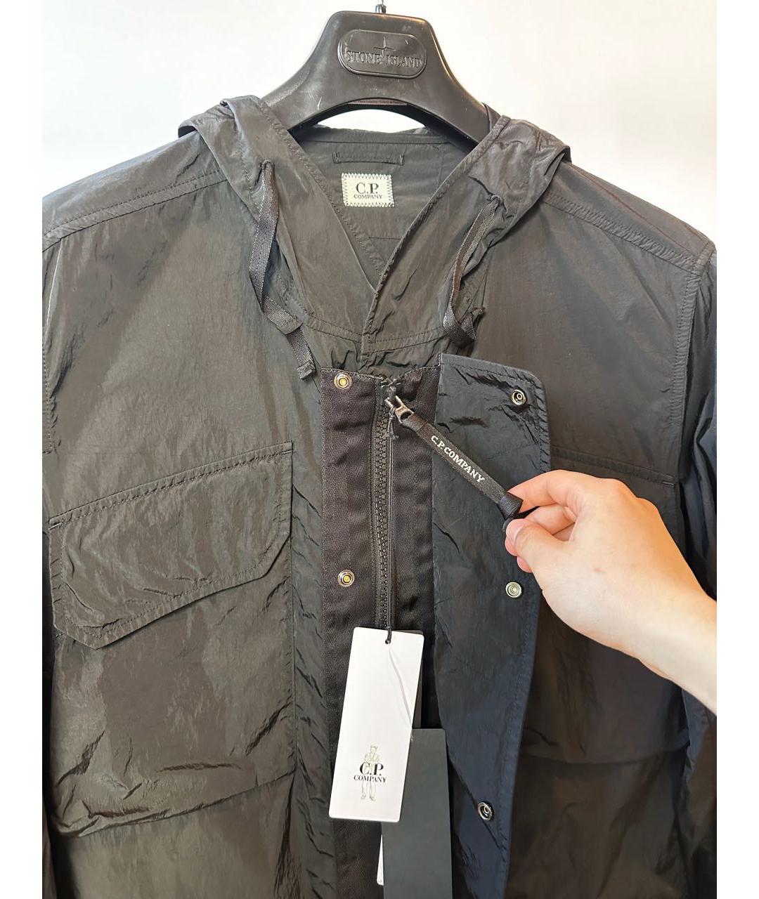 CP COMPANY Черная полиэстеровая куртка, фото 4