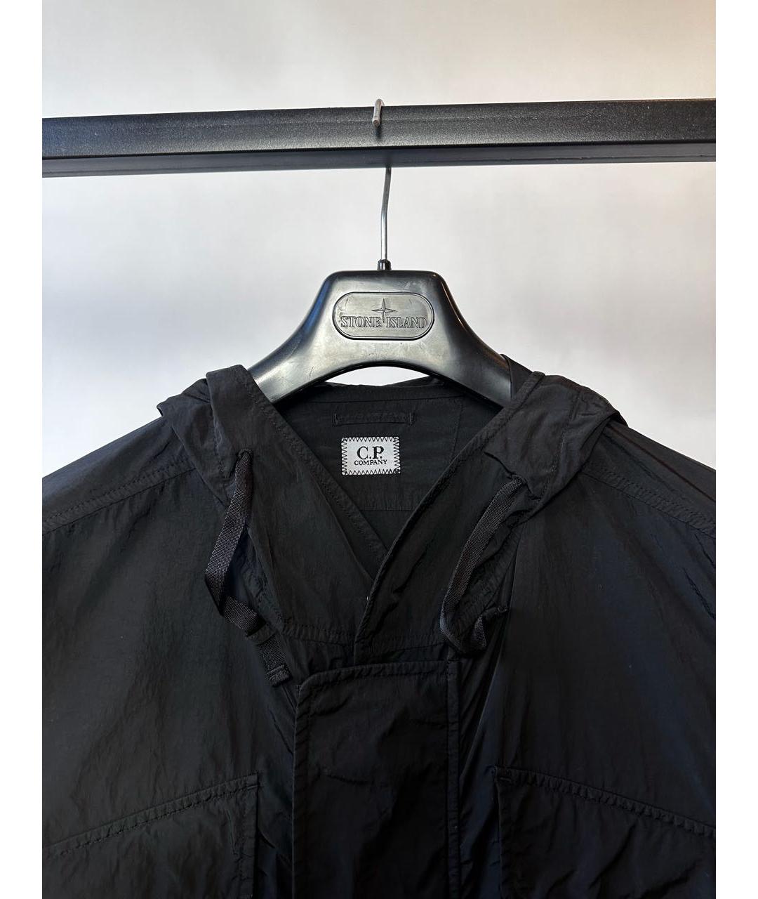CP COMPANY Черная полиэстеровая куртка, фото 2