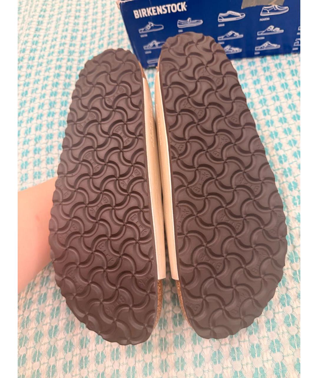 BIRKENSTOCK Бежевые сандалии, фото 5