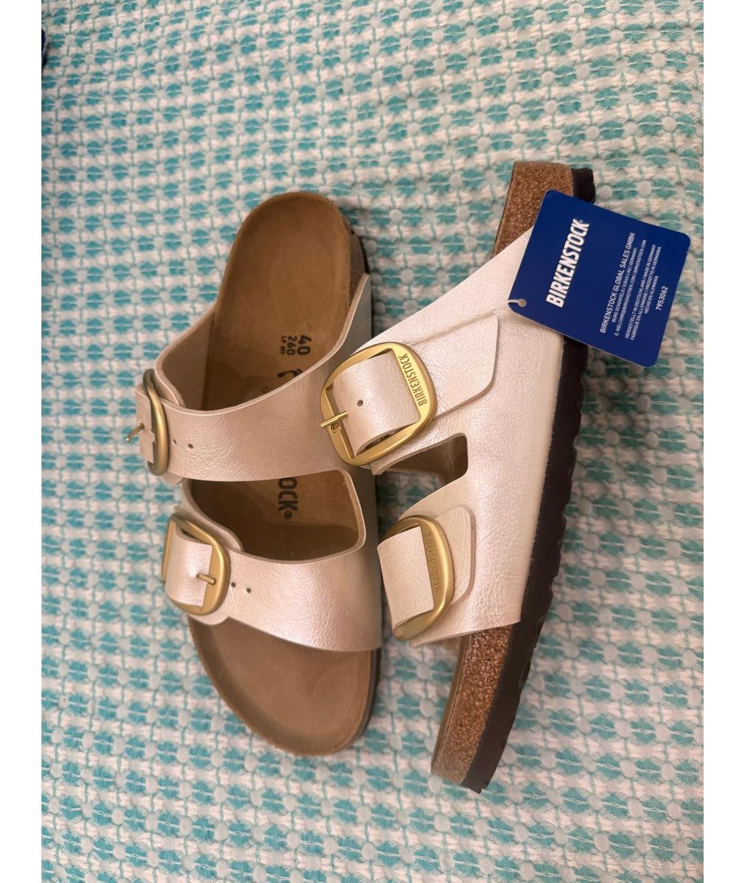 BIRKENSTOCK Бежевые сандалии, фото 4