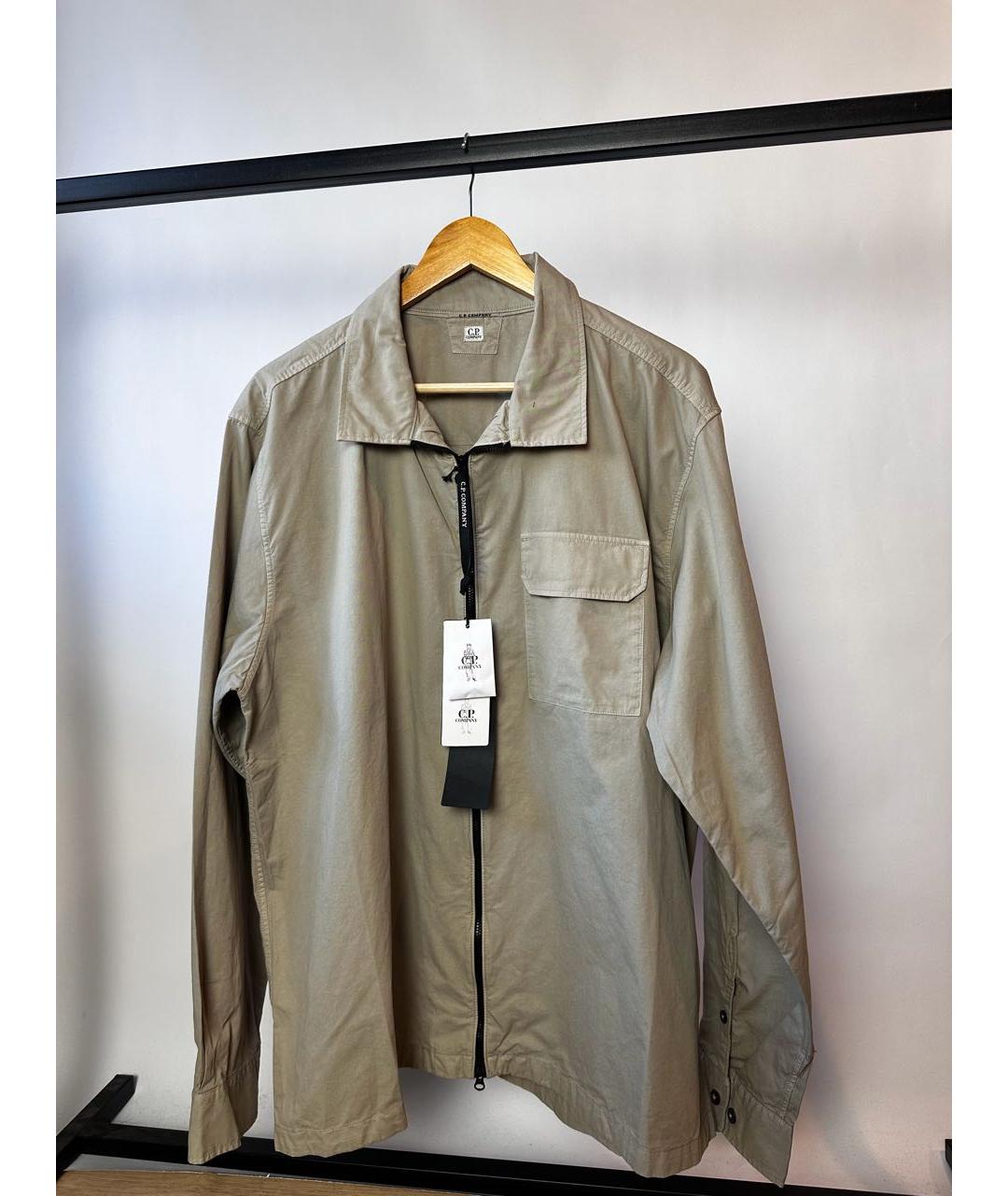 CP COMPANY Бежевая хлопковая куртка, фото 4