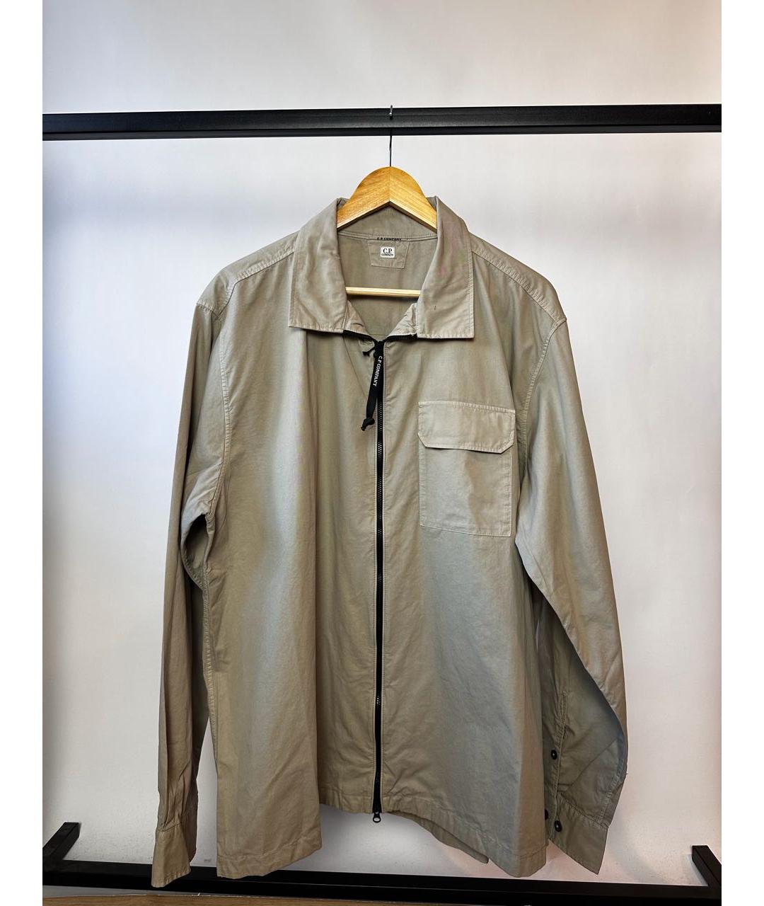 CP COMPANY Бежевая хлопковая куртка, фото 9