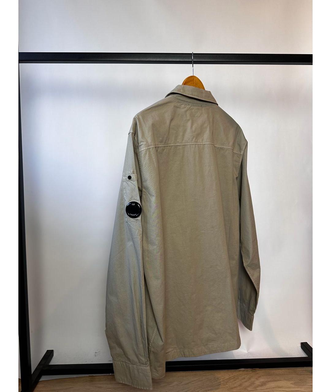 CP COMPANY Бежевая хлопковая куртка, фото 7