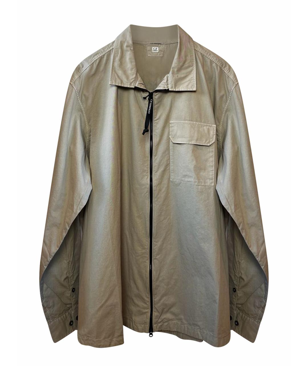 CP COMPANY Бежевая хлопковая куртка, фото 1