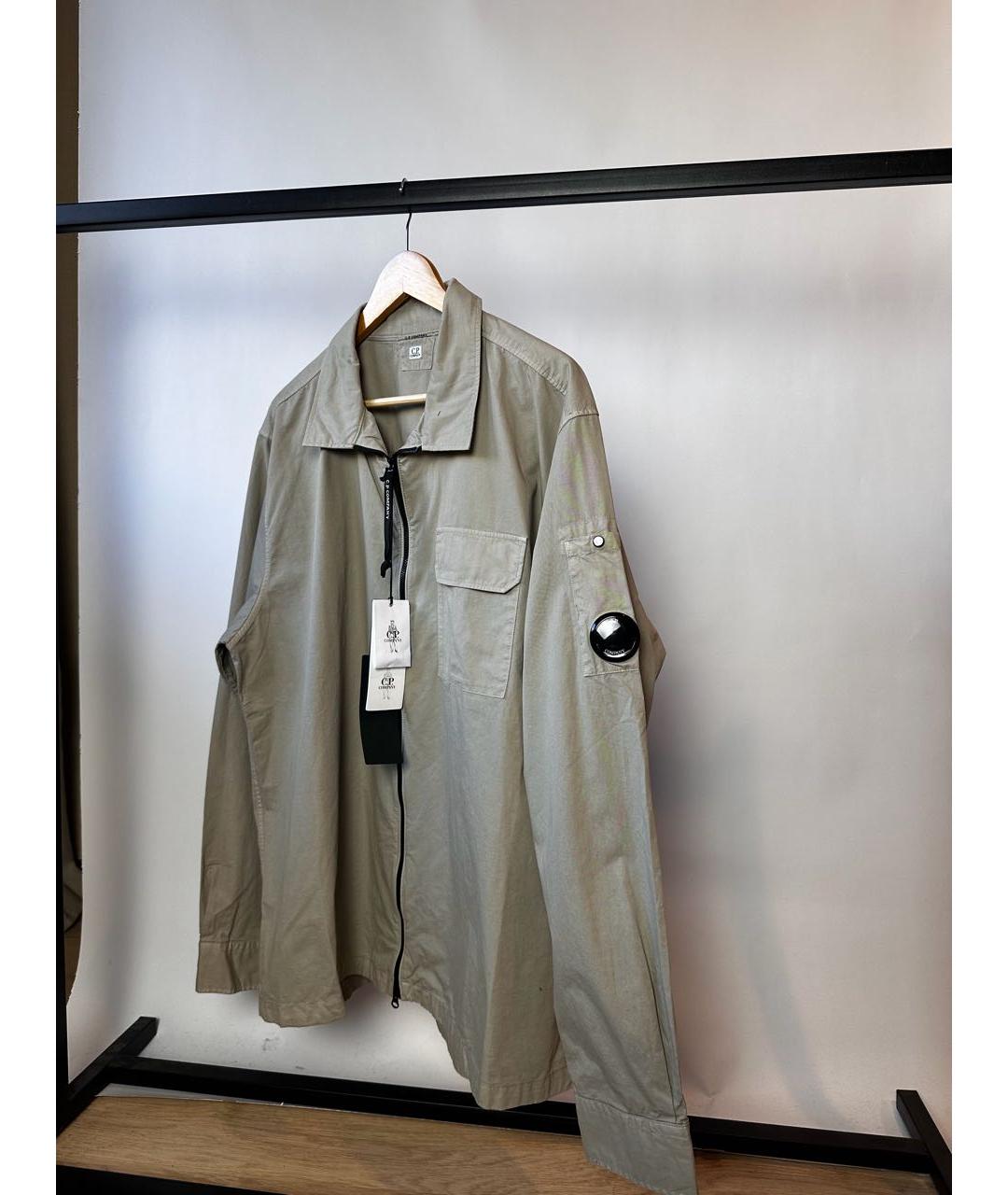 CP COMPANY Бежевая хлопковая куртка, фото 8