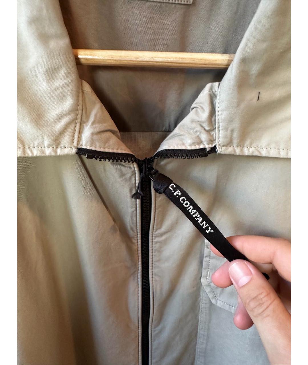 CP COMPANY Бежевая хлопковая куртка, фото 2