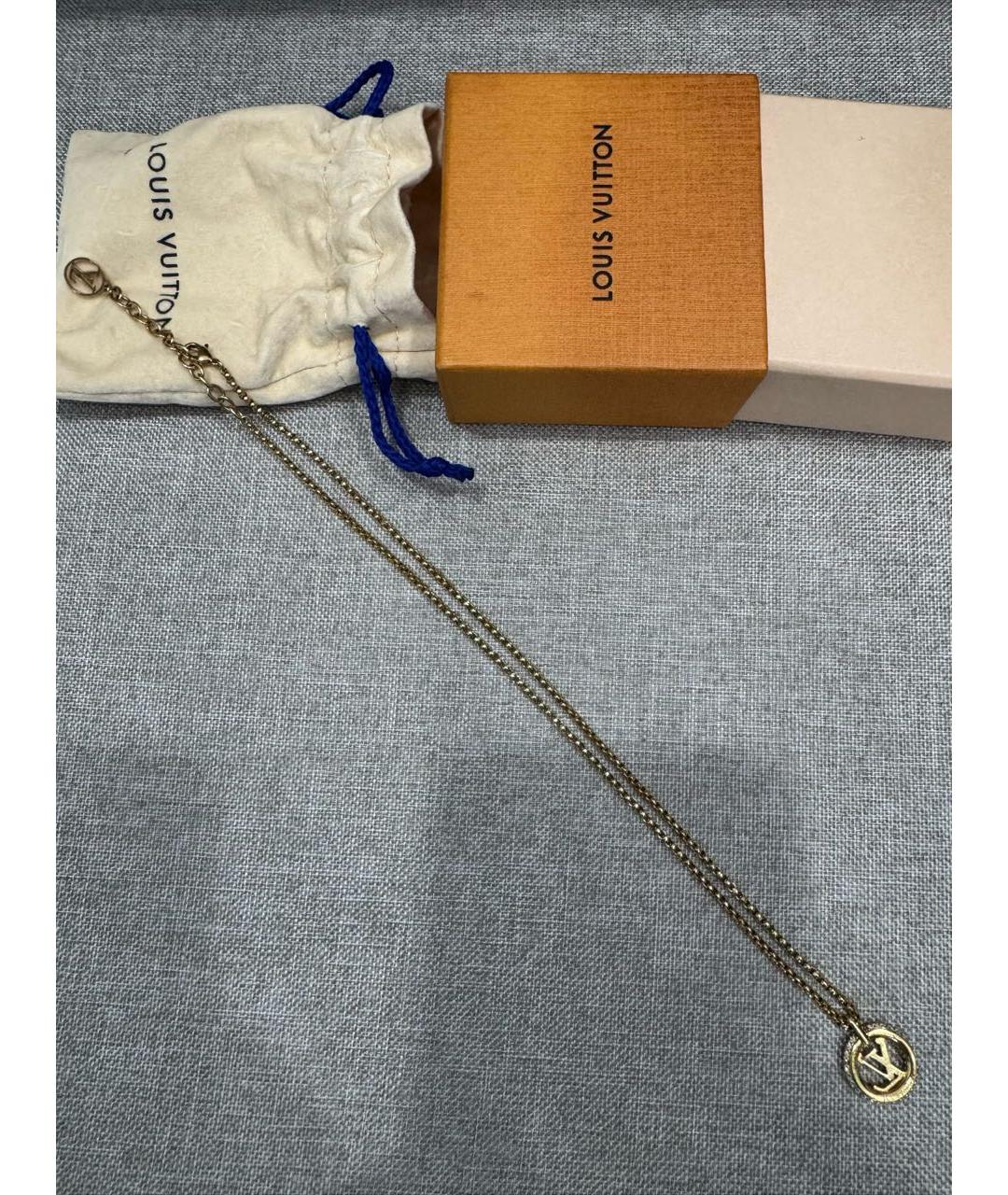 LOUIS VUITTON Золотое колье, фото 3
