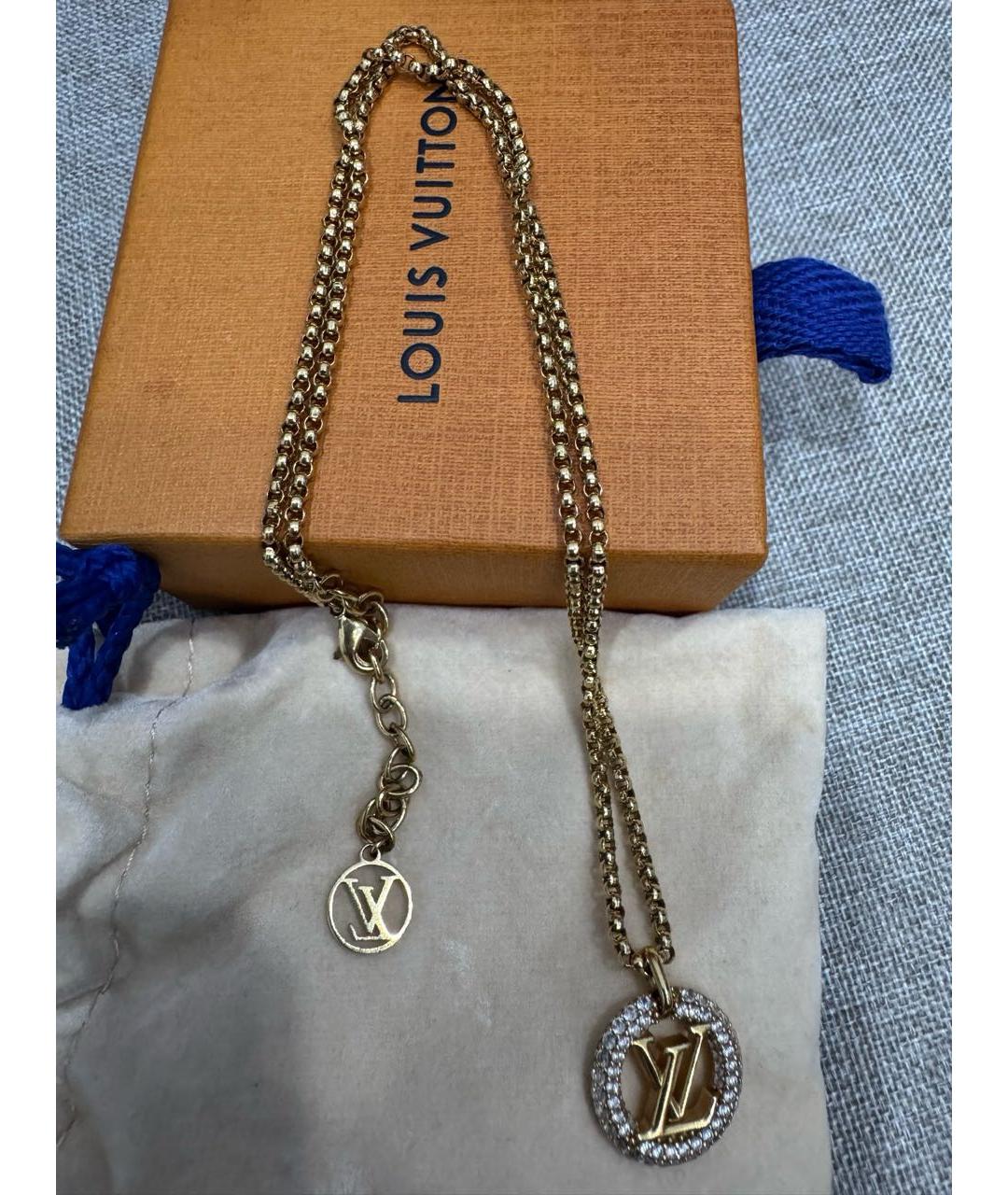 LOUIS VUITTON Золотое колье, фото 5