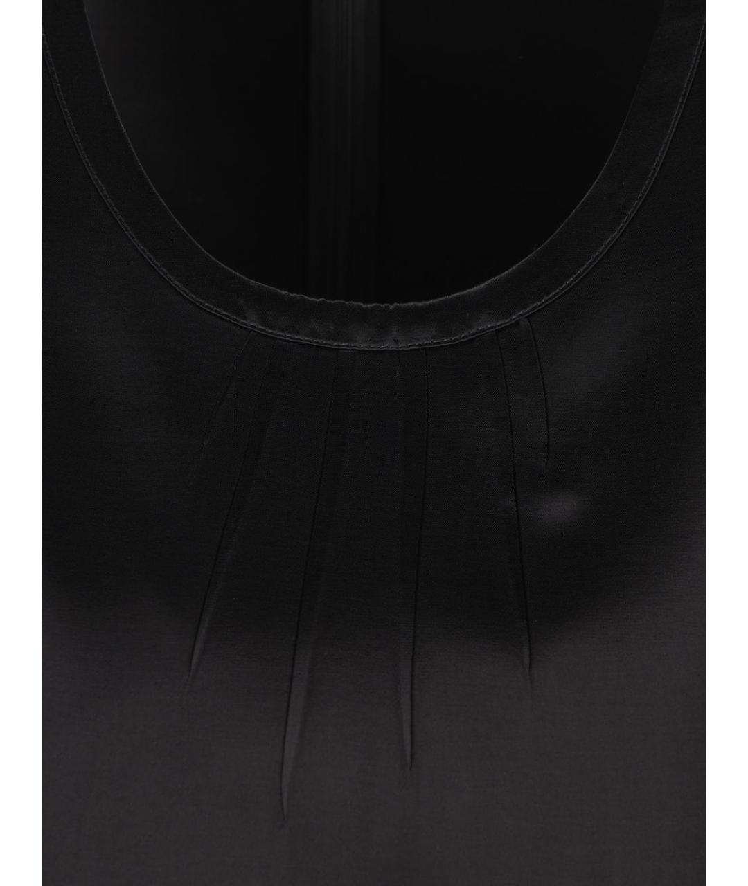SAINT LAURENT Черное вискозное повседневное платье, фото 2