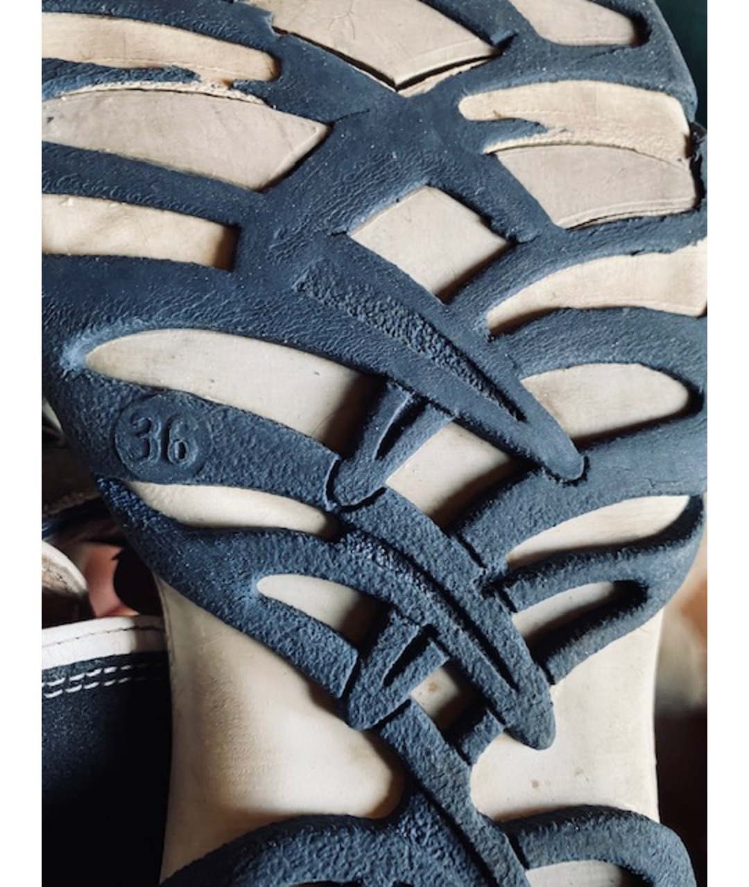 HARMONT & BLAINE JUNIOR Синие кожаные сандалии и шлепанцы, фото 5