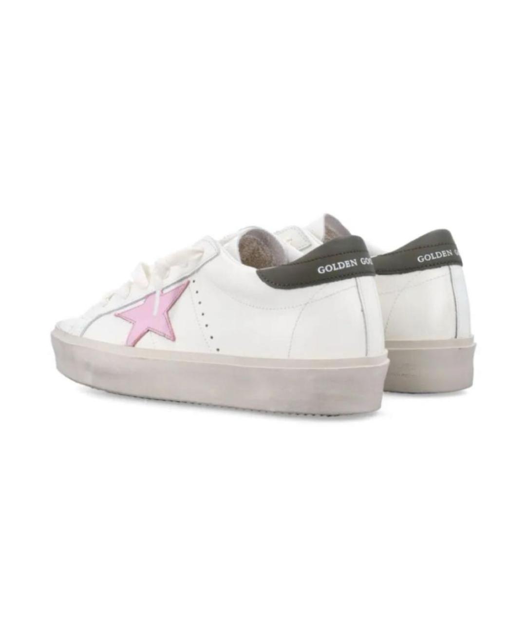 GOLDEN GOOSE Белые кожаные кеды, фото 2