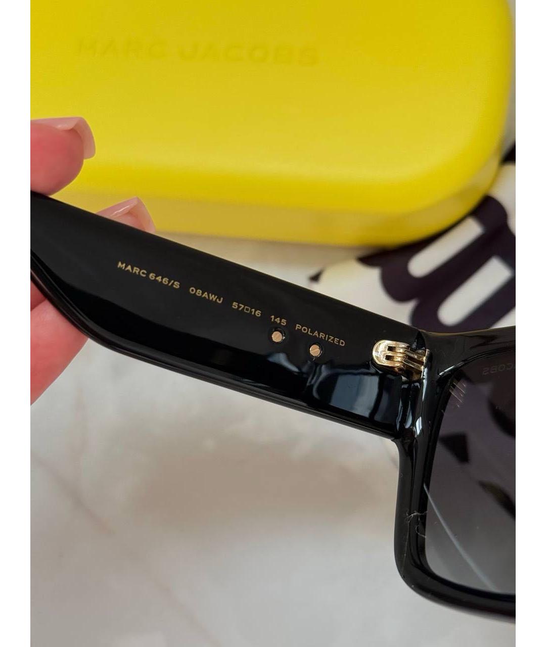 MARC JACOBS Черные пластиковые солнцезащитные очки, фото 4