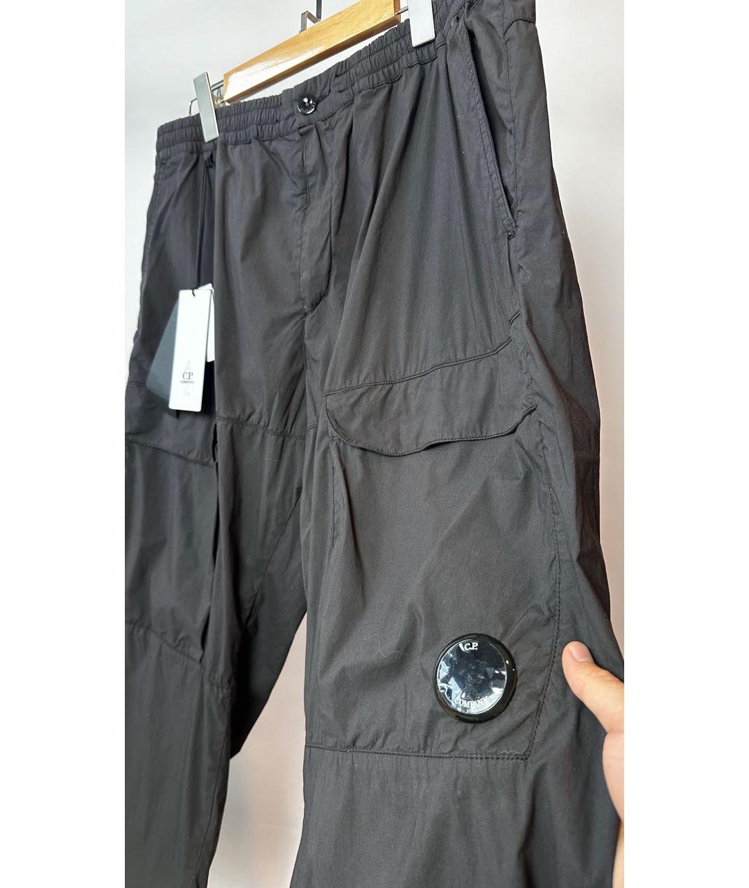 CP COMPANY Черные полиамидовые повседневные брюки, фото 5