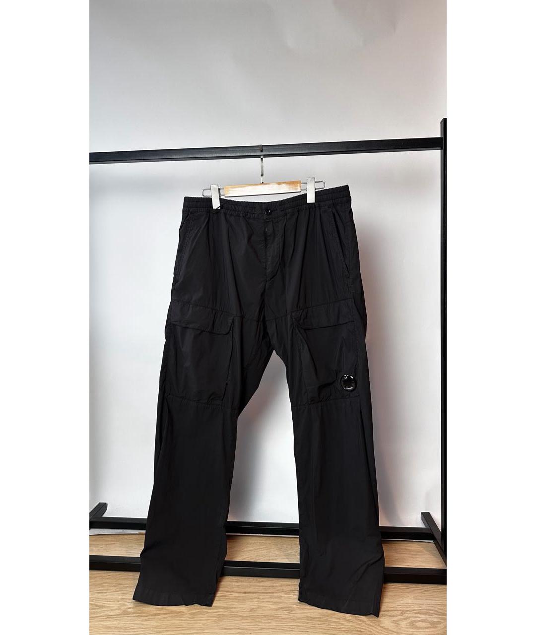 CP COMPANY Черные полиамидовые повседневные брюки, фото 8