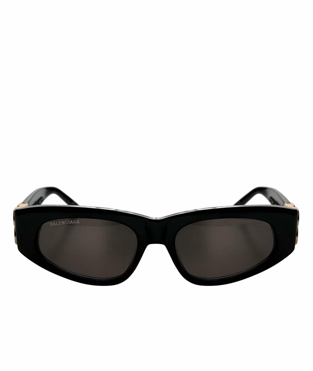 BALENCIAGA Черные пластиковые солнцезащитные очки, фото 1