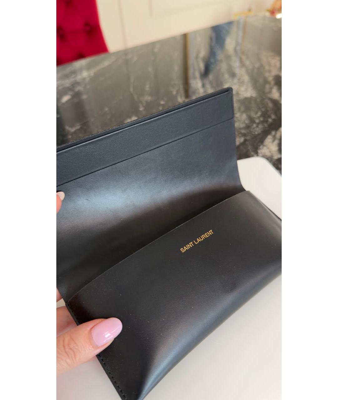 SAINT LAURENT Черные пластиковые солнцезащитные очки, фото 7