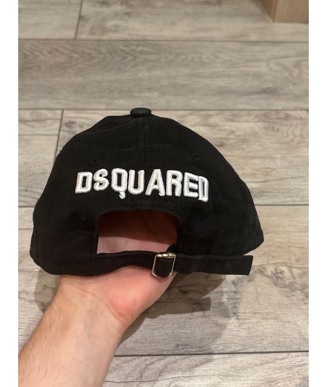 DSQUARED2 Черная хлопковая кепка/бейсболка, фото 2