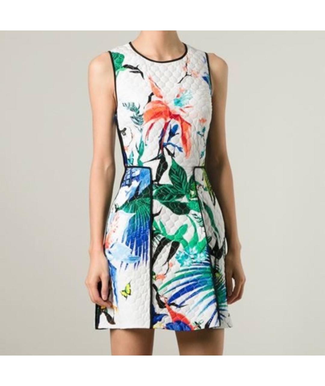 ROBERTO CAVALLI Мульти шелковое повседневное платье, фото 8