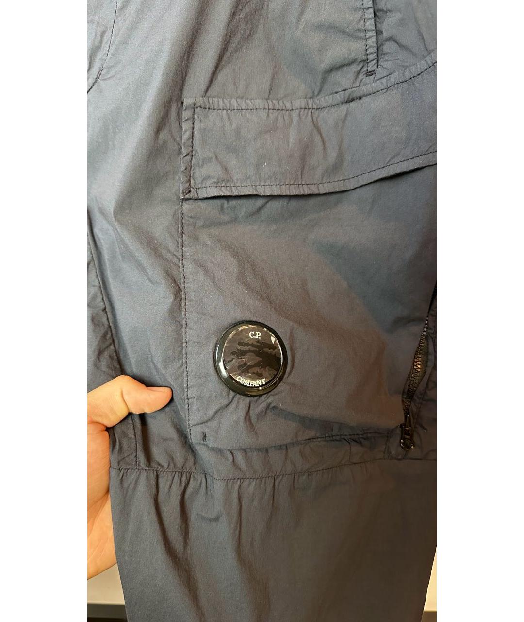 CP COMPANY Темно-синие полиамидовые повседневные брюки, фото 3