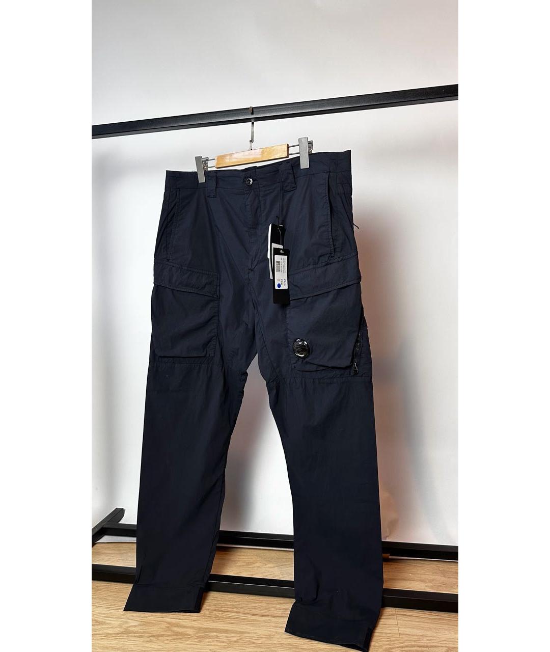CP COMPANY Темно-синие полиамидовые повседневные брюки, фото 9