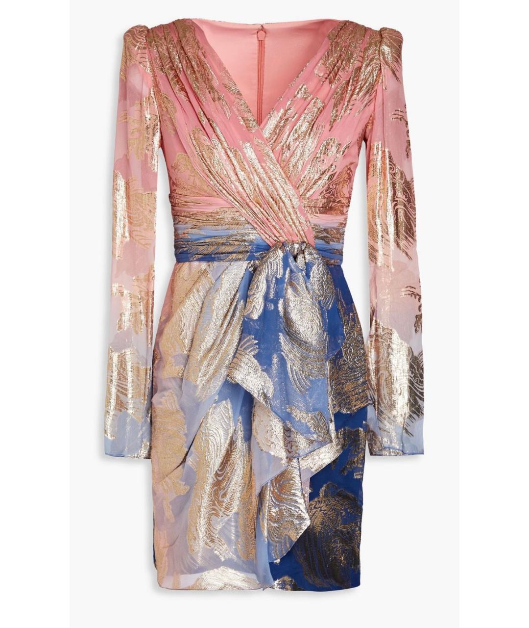 ZUHAIR MURAD Мульти шелковое коктейльное платье, фото 1