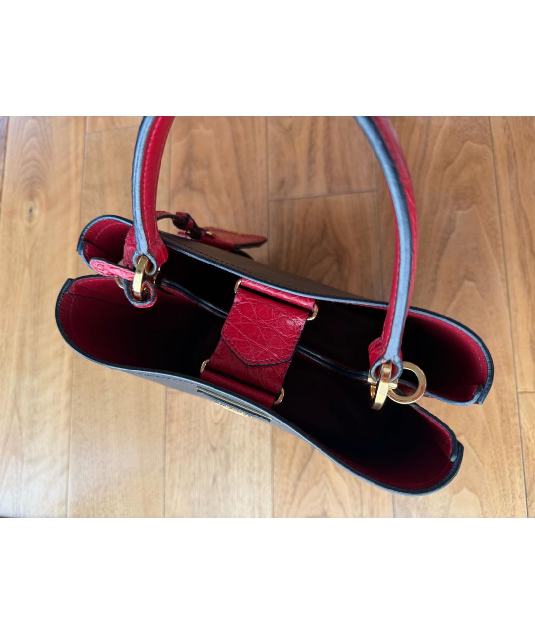 PRADA Черная кожаная сумка через плечо, фото 5