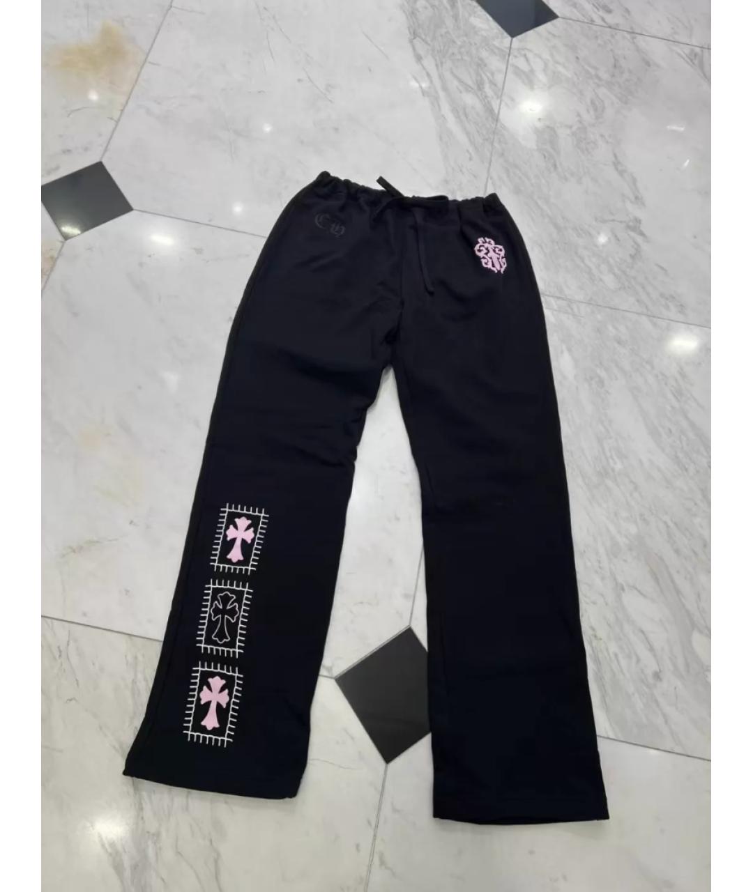 CHROME HEARTS Черные прямые брюки, фото 3