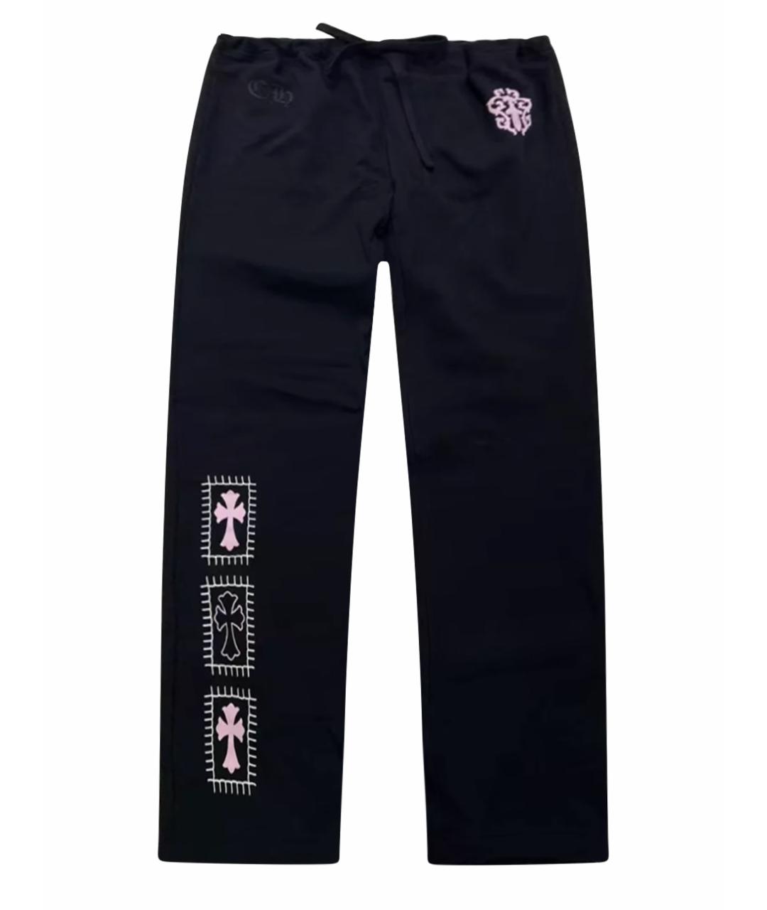 CHROME HEARTS Черные прямые брюки, фото 1