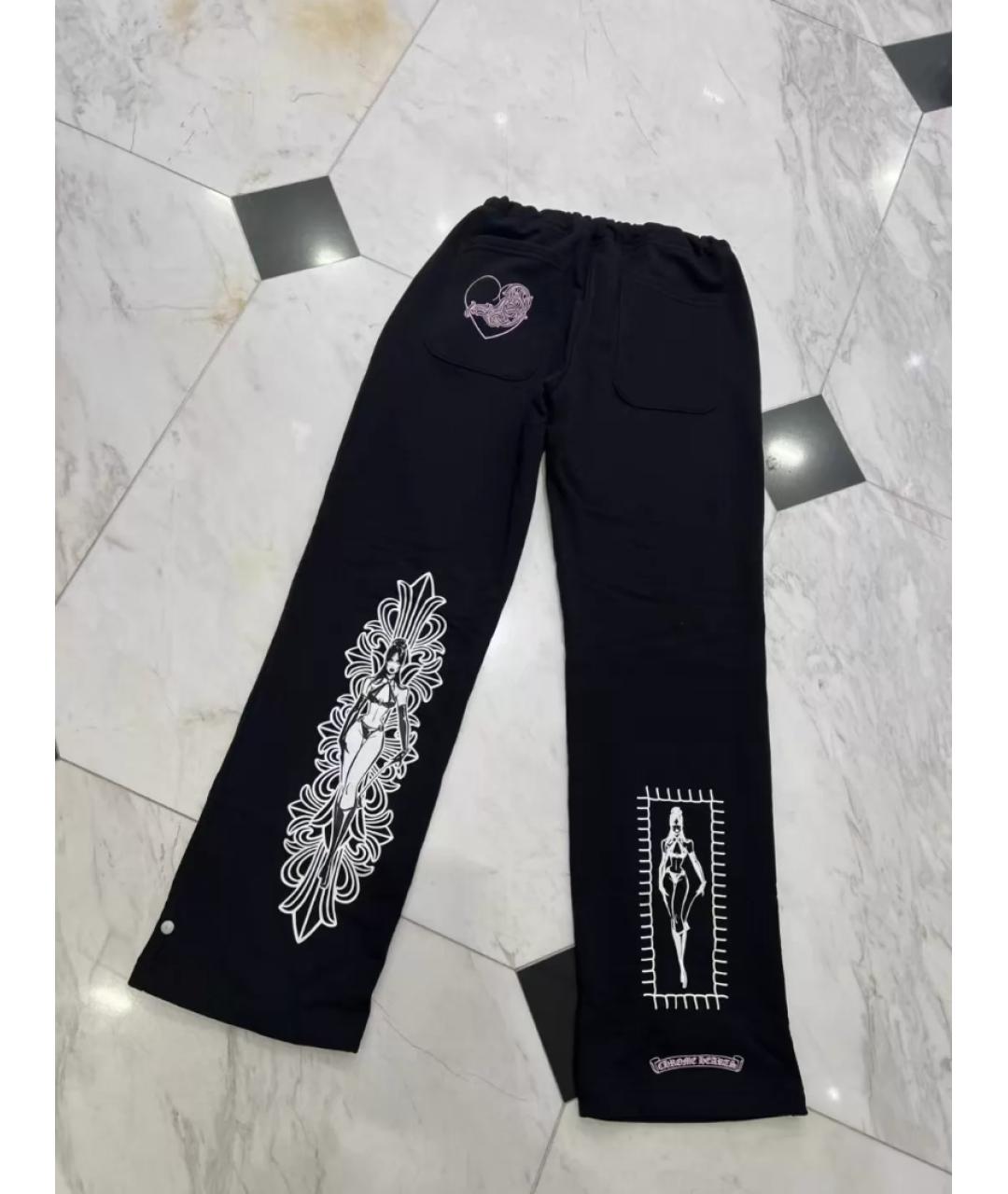 CHROME HEARTS Черные прямые брюки, фото 2