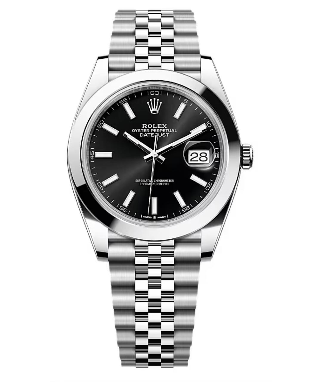 ROLEX Черные часы, фото 1
