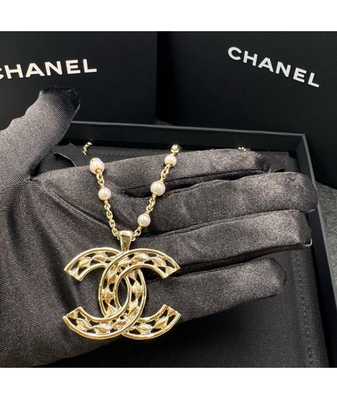 CHANEL Золотое колье, фото 2