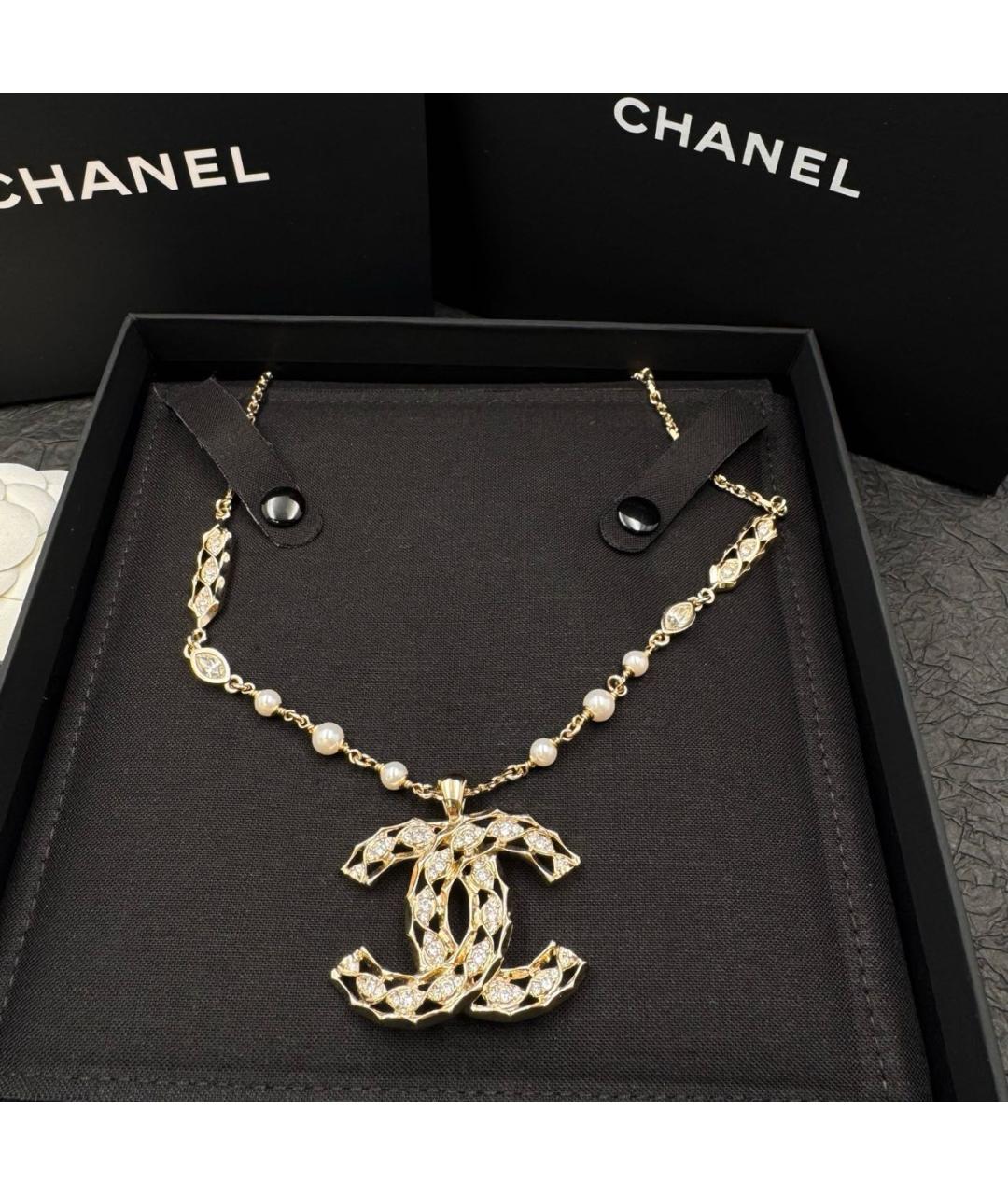 CHANEL Золотое колье, фото 3